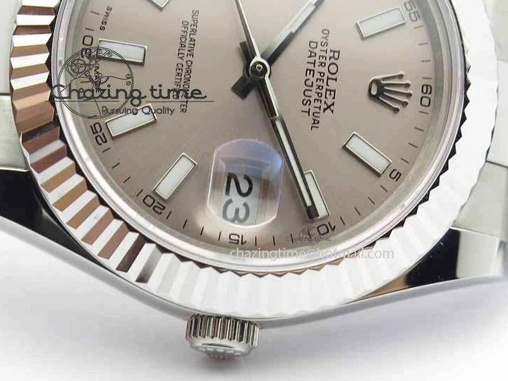MiroTime 0408 DateJust II 41mm SS BP Maker Best Edition Gray Dial On SS Bracelet SA Trendsetting 3736